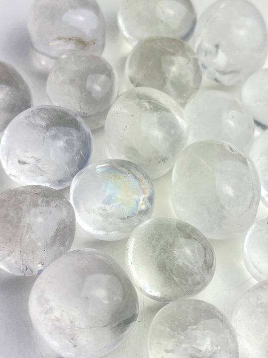 Bergkrystall klar kvarts tromlet 20-30mm