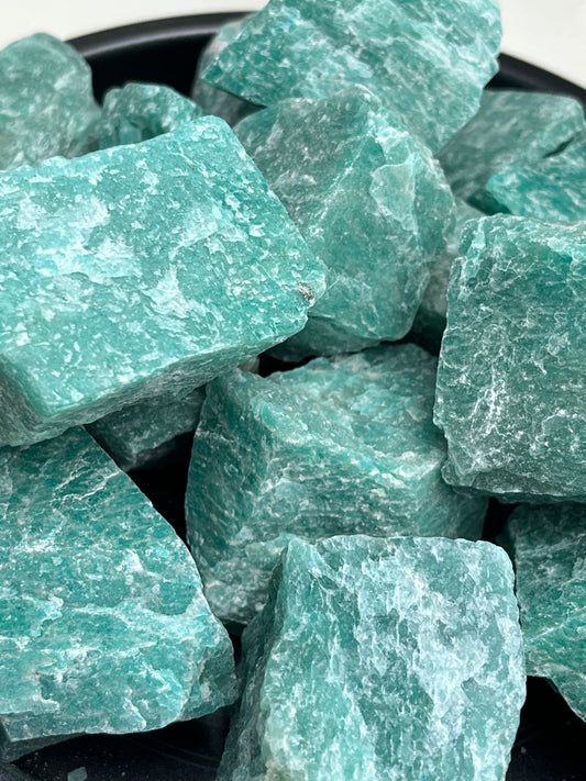 Amazonitt Rå, 30-50mm, Høy kvalitet
