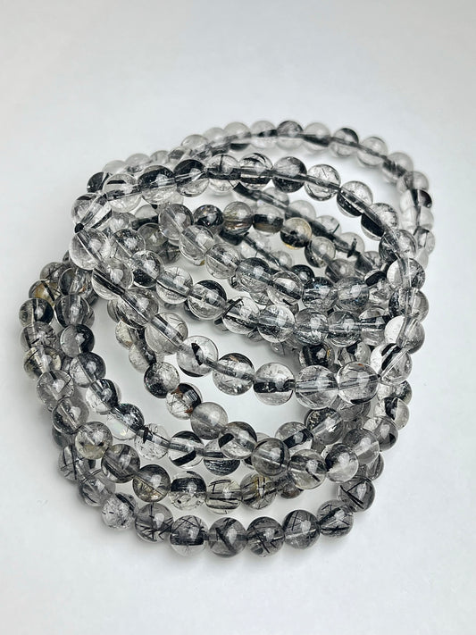 Turmalinkvarts armbånd 7mm+