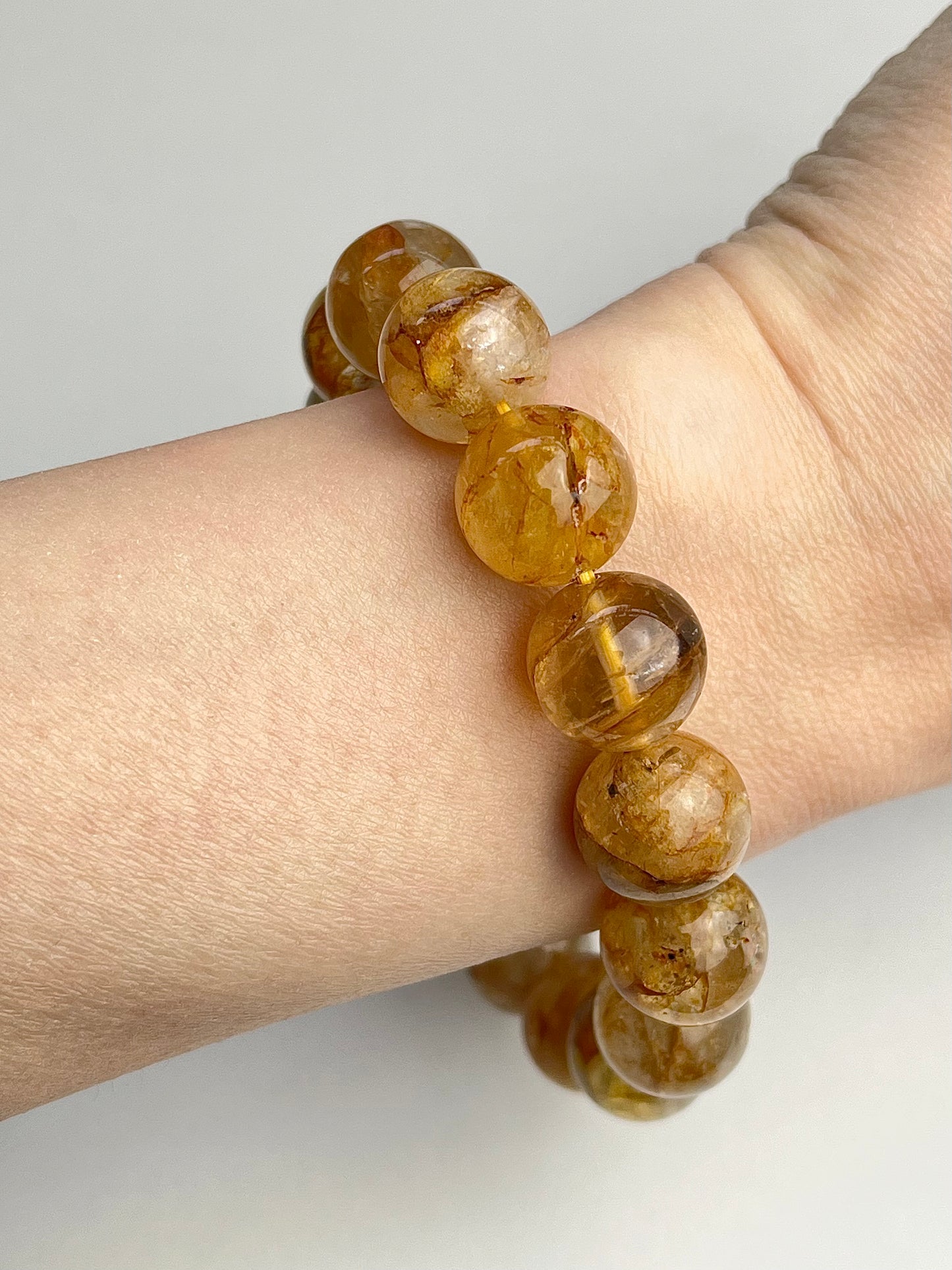 Golden Healer Quartz Bracelet 13-14mm+