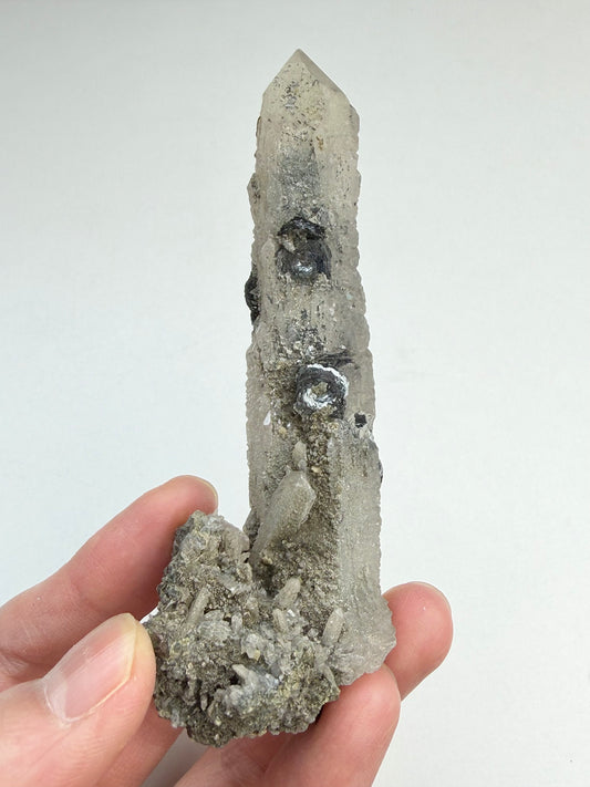 Kvarts med Hematitt (Specularite)