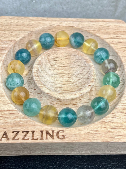 Fluoritt armbånd 10mm+