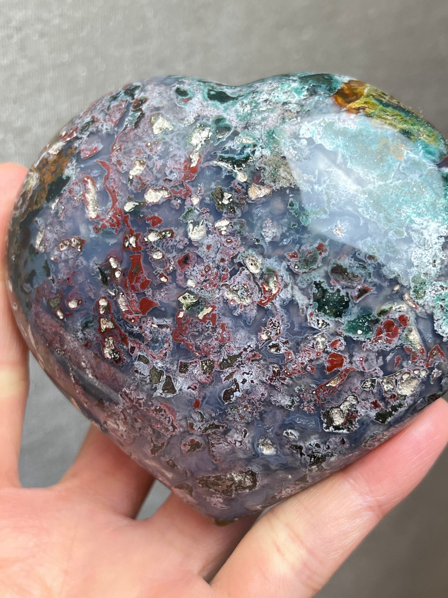 Jaspis(Cosmic jaspis) Hjerte