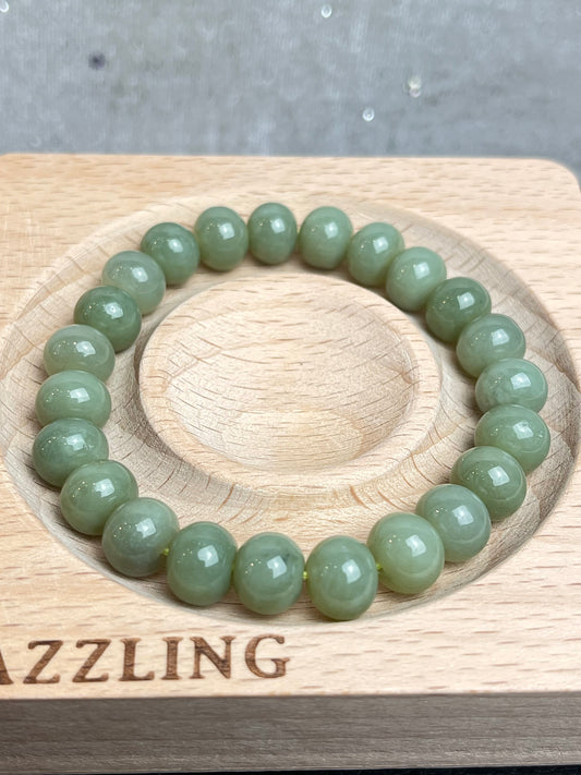 Jade, Nefritt armbånd 9mm+