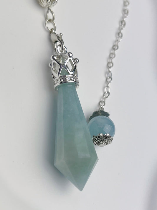 Akvamarin Anheng/Pendel med kjede