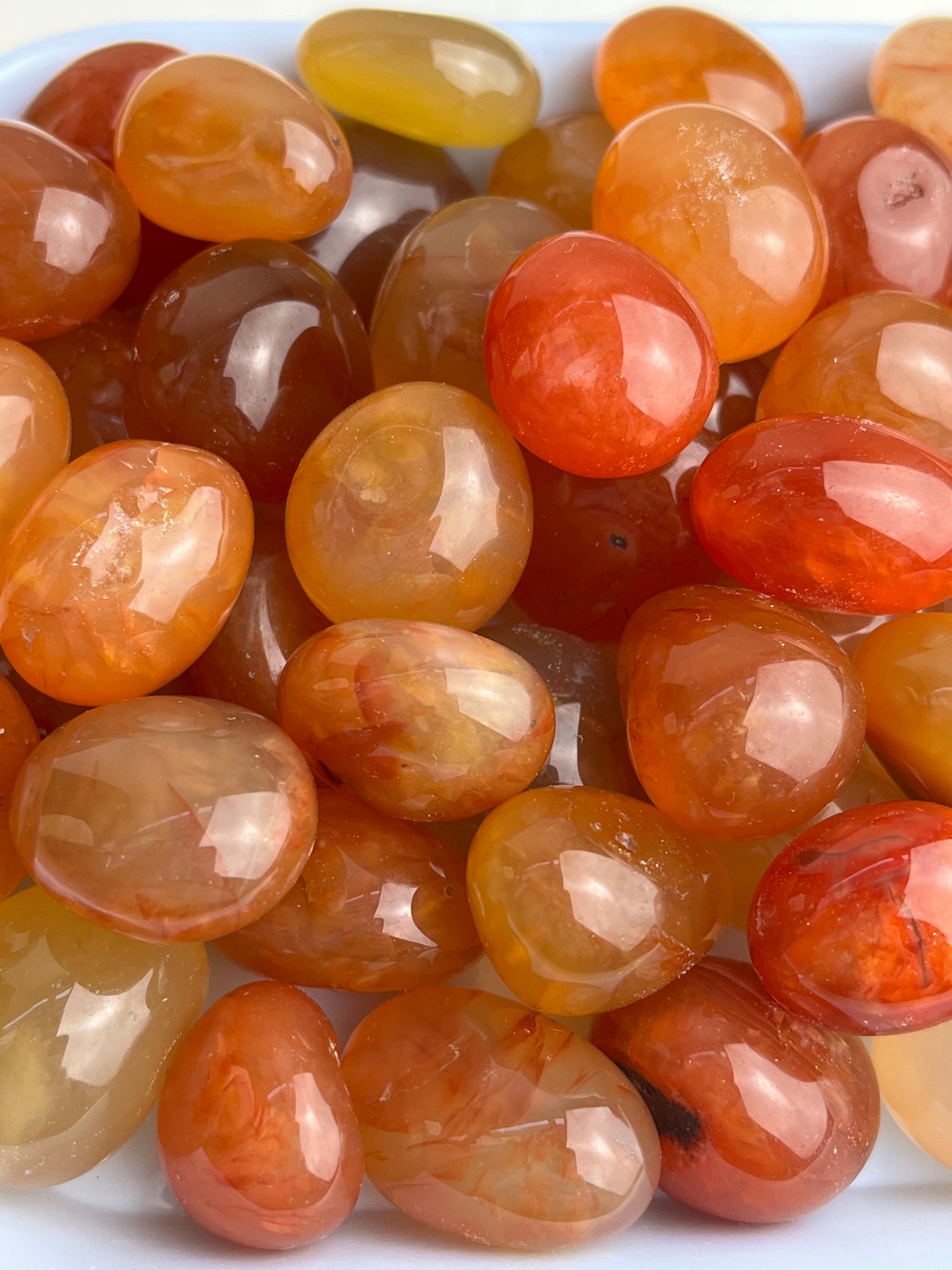 Karneol tromlet 18-25mm