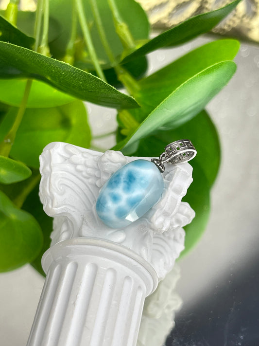 Larimar Anheng i 925 sterling sølv