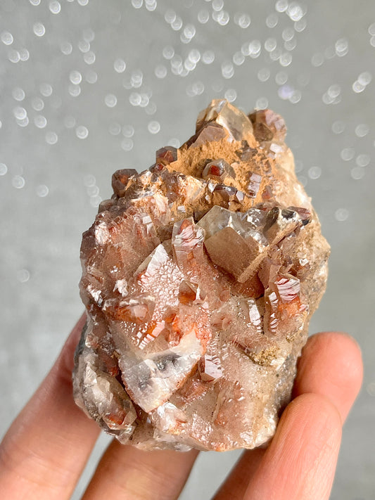 Kalsitt med hematitt (Rød kalsitt)