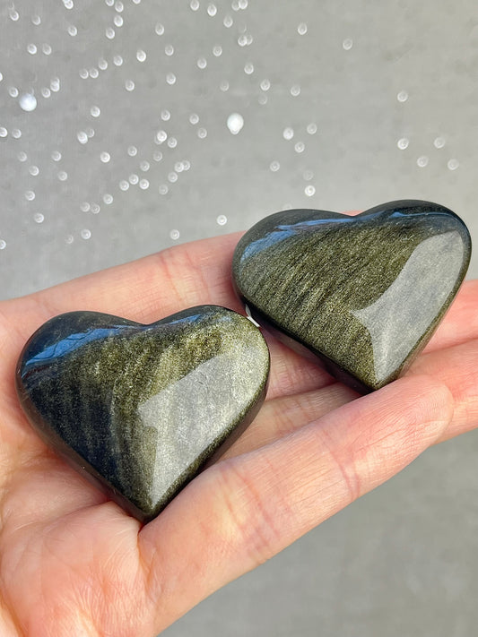 Gull Obsidian Hjerte