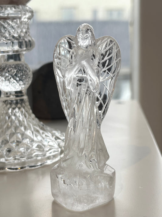 Bergkrystall klar kvarts Engel, God kvalitet