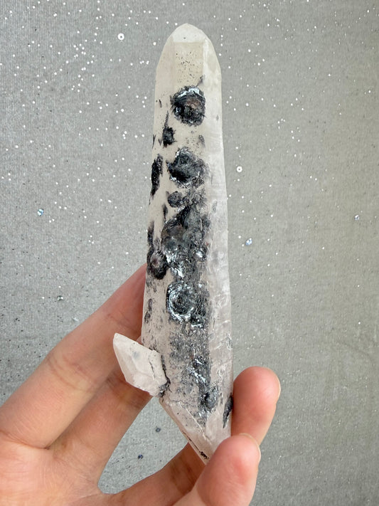 Kvarts med Hematitt (Specularite)
