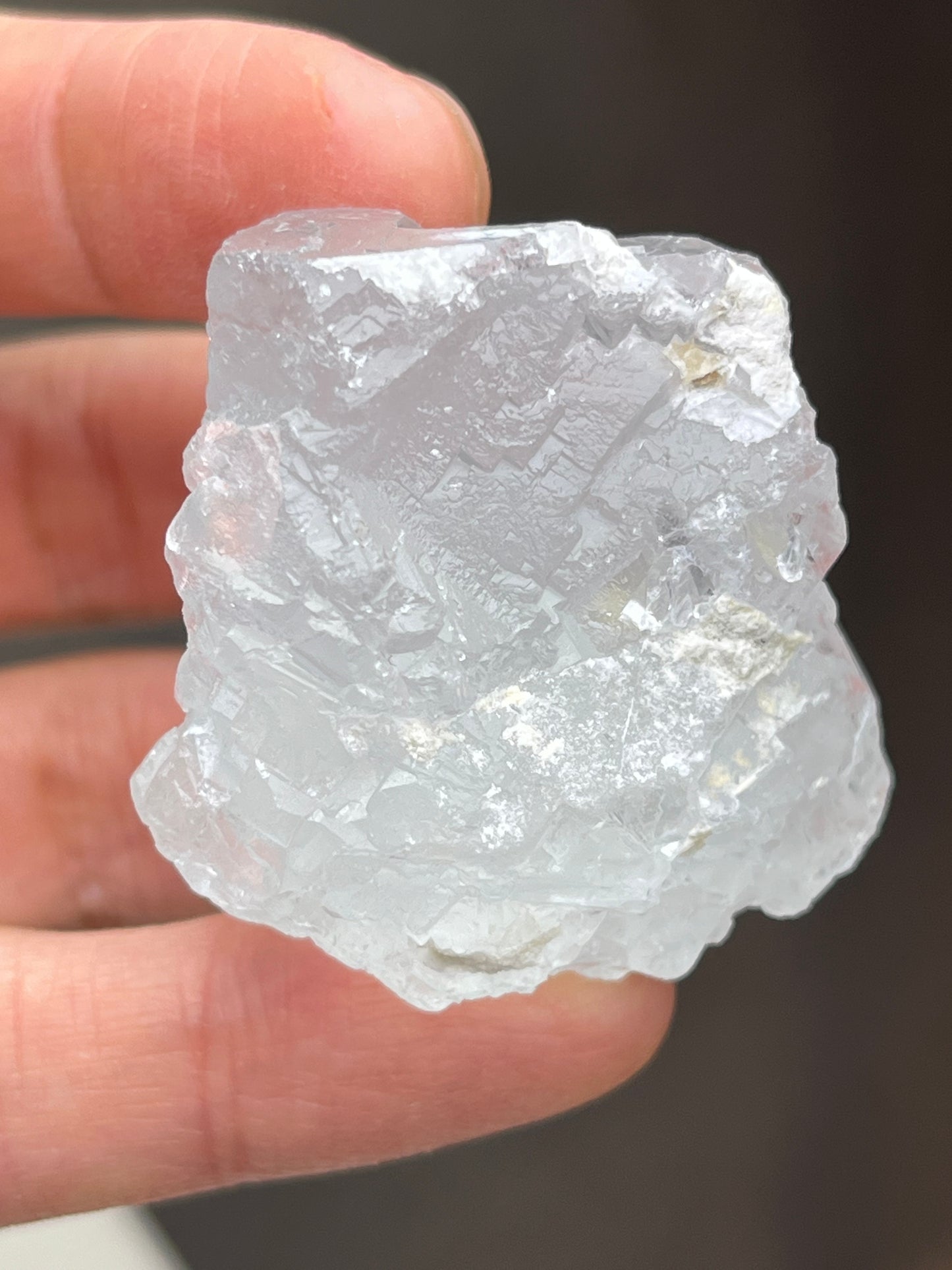 Lys blå Fluoritt, Rå, God kvalitet