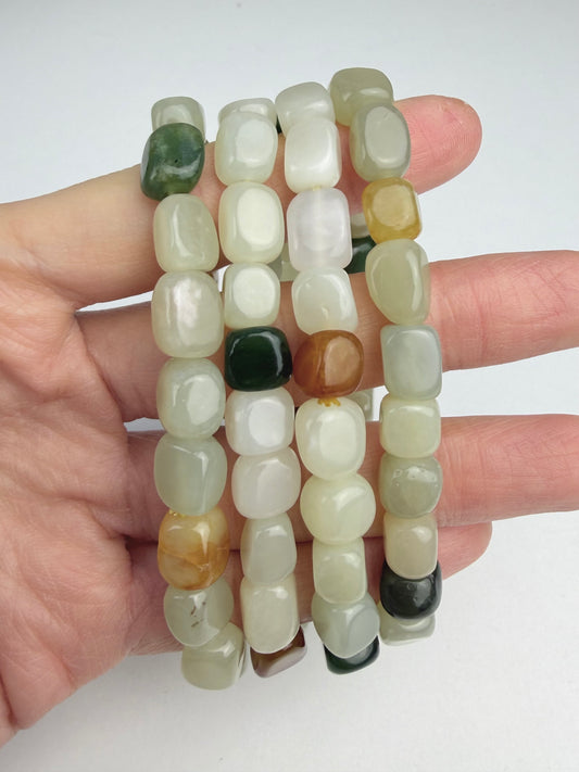 Jade, Nefritt armbånd 7-8mm+