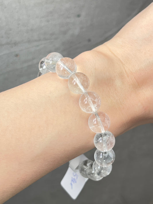 Bergkrystall klar kvarts armbånd