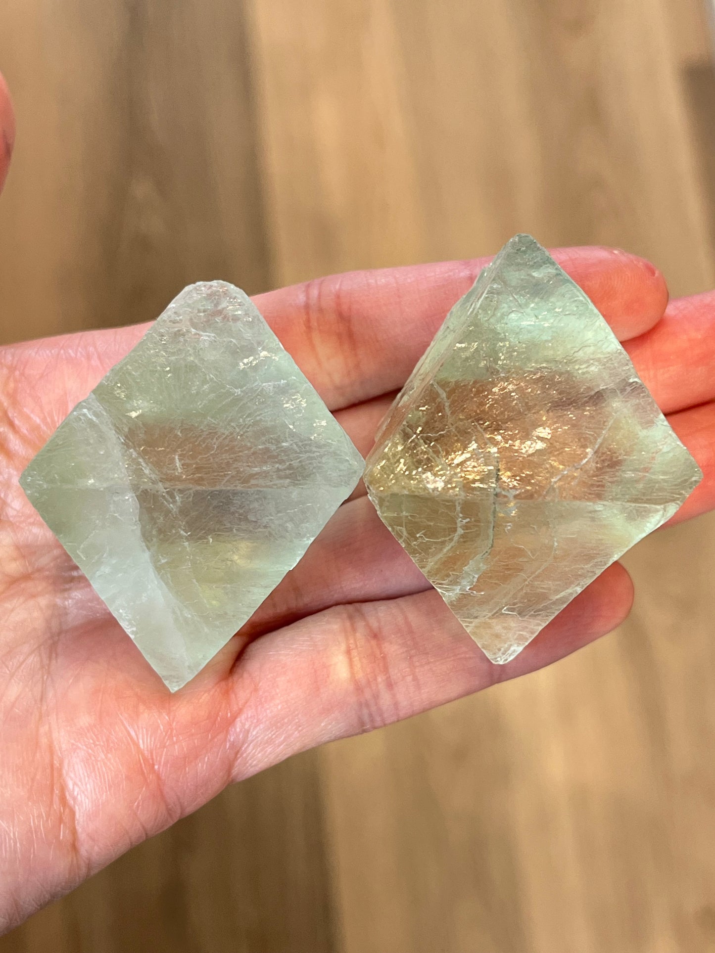 Fluoritt Oktaeder XL