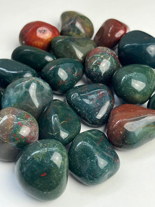 Blodstein (Heliotrop) tromlet XL 30-40mm