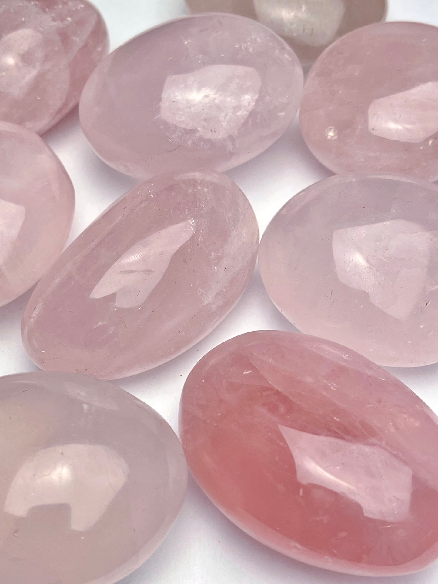 Rosenkvarts Håndstein