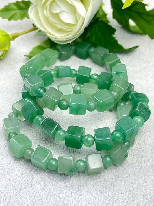 Grønn Aventurin armbånd 8mm+