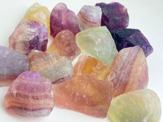 Regnbue Fluoritt, Rå