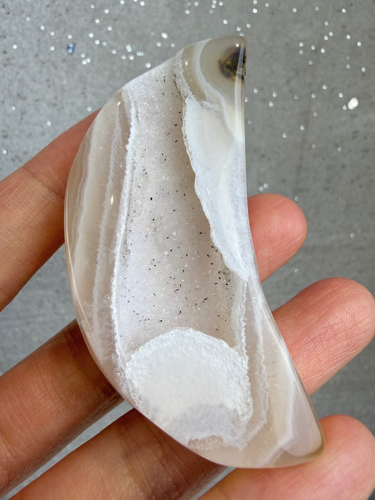 Druzy agat måne