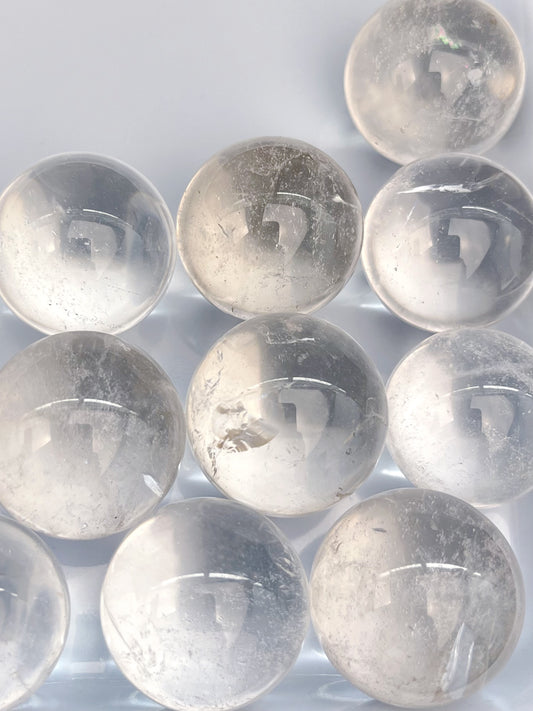 Klar kvarts Bergkrystall kule