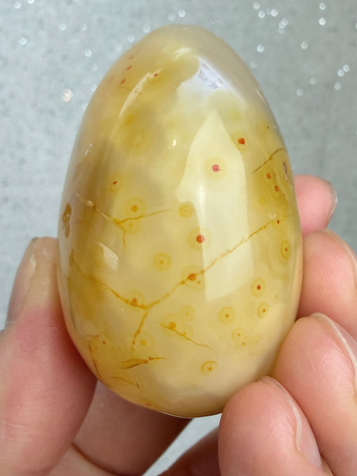 Druzy agat egg