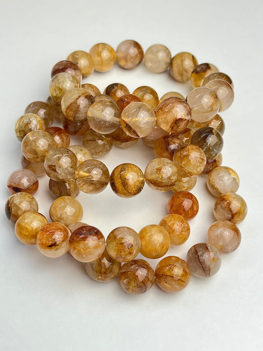 Golden healer kvarts armbånd 13-14mm+