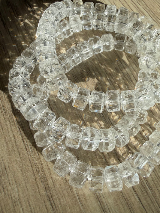 Bergkrystall klarkvarts armbånd 8mm+