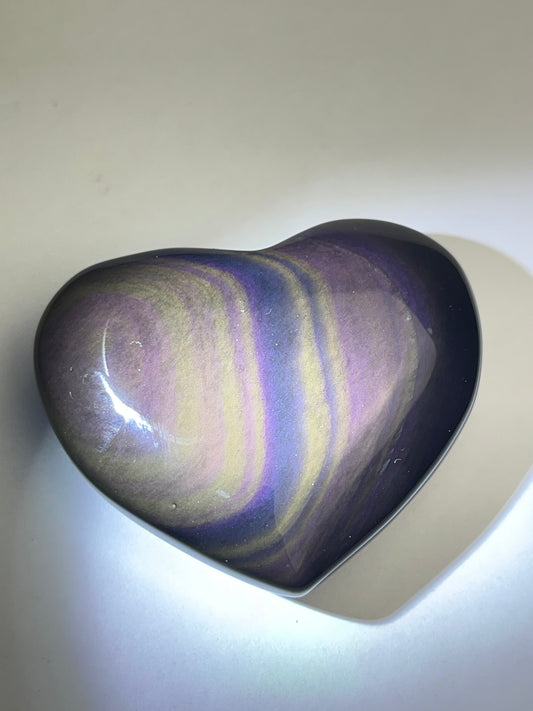 Regnbue obsidian Hjerte