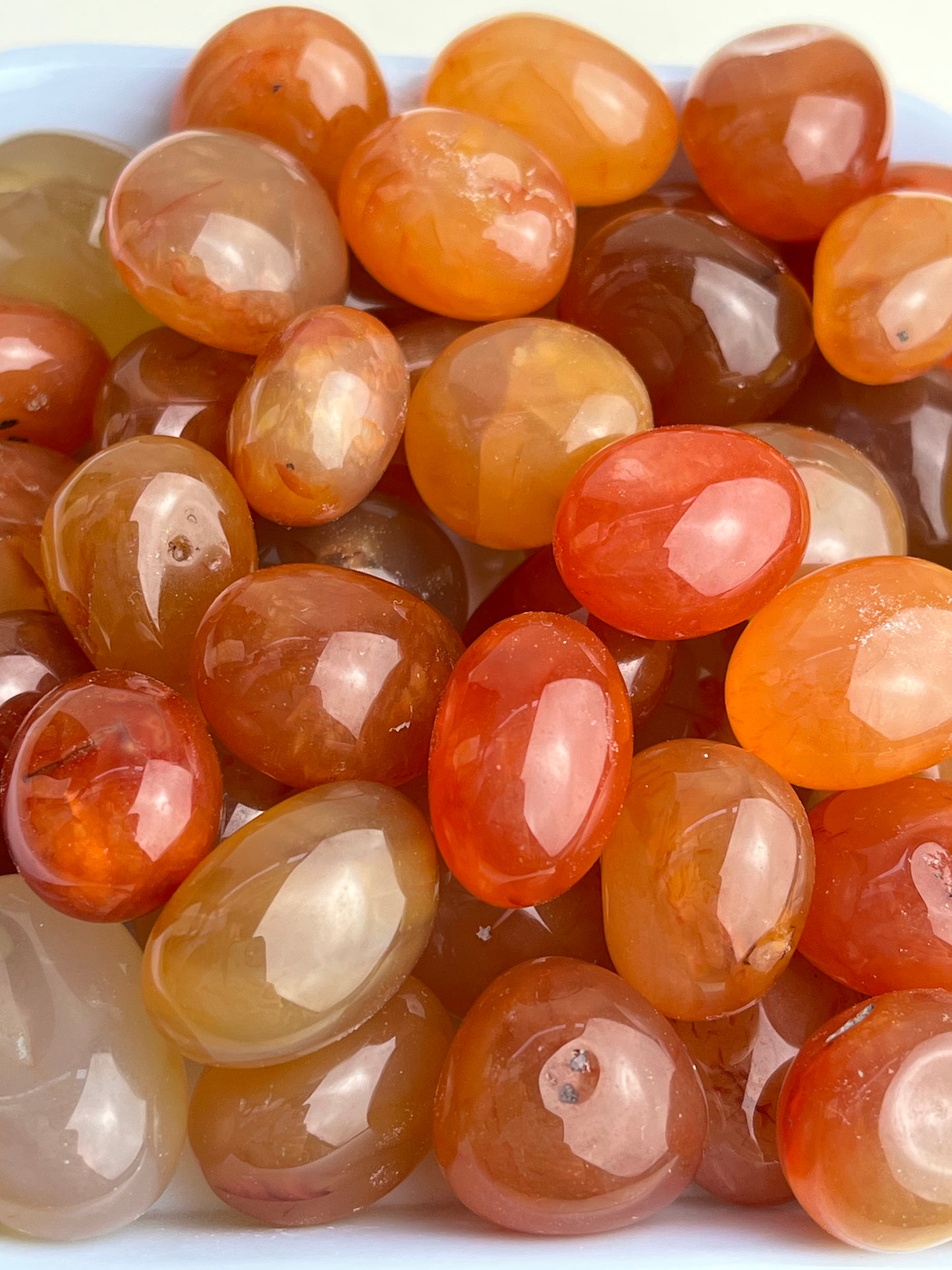 Karneol tromlet 18-25mm