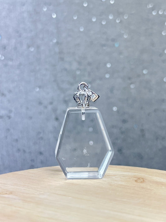 Klar kvarts Bergkrystall Anheng i 925 sterling sølv