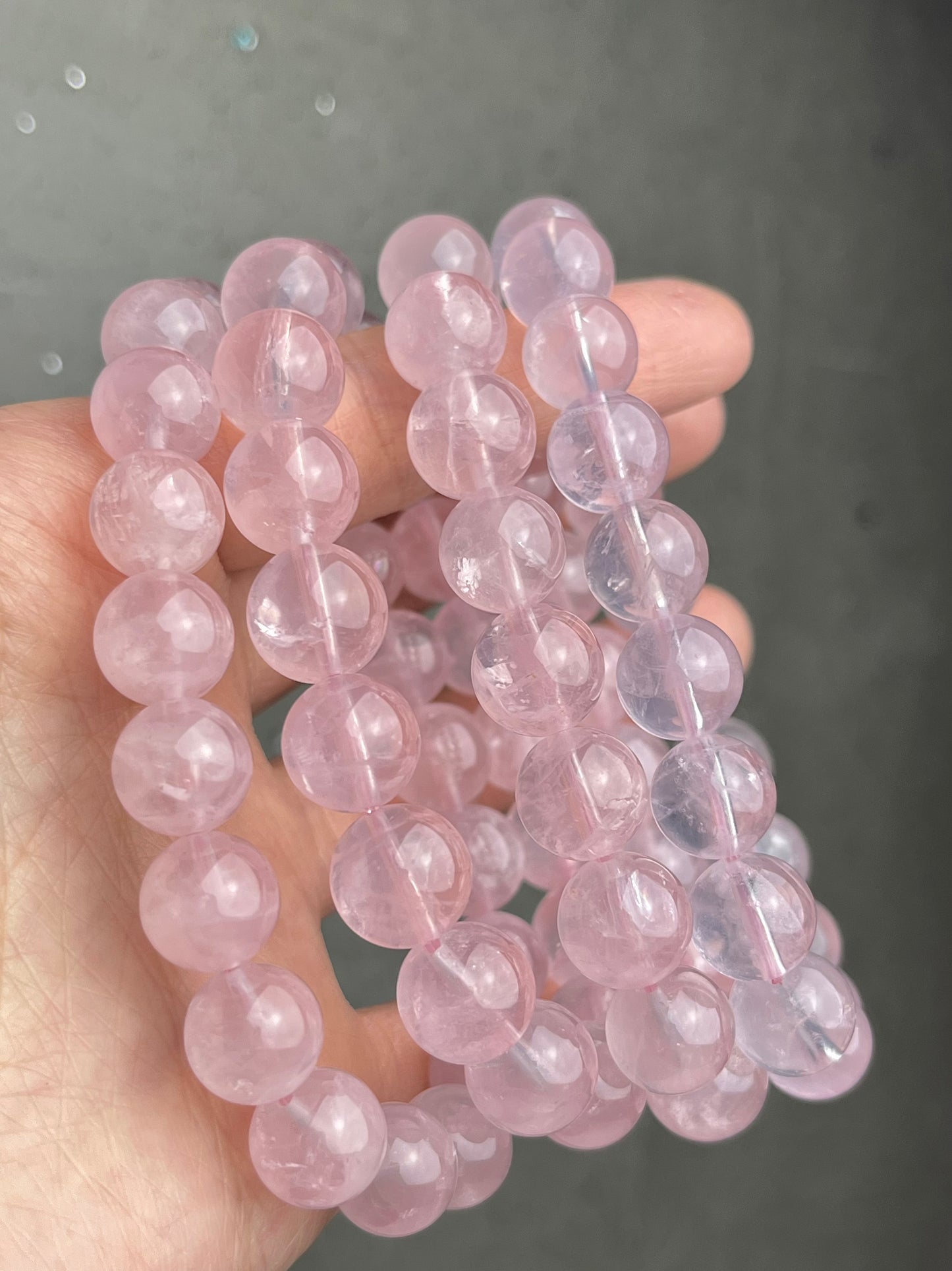 Rosenkvarts armbånd 10mm+