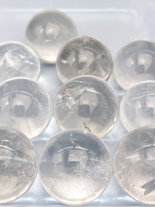 Klar kvarts Bergkrystall kule