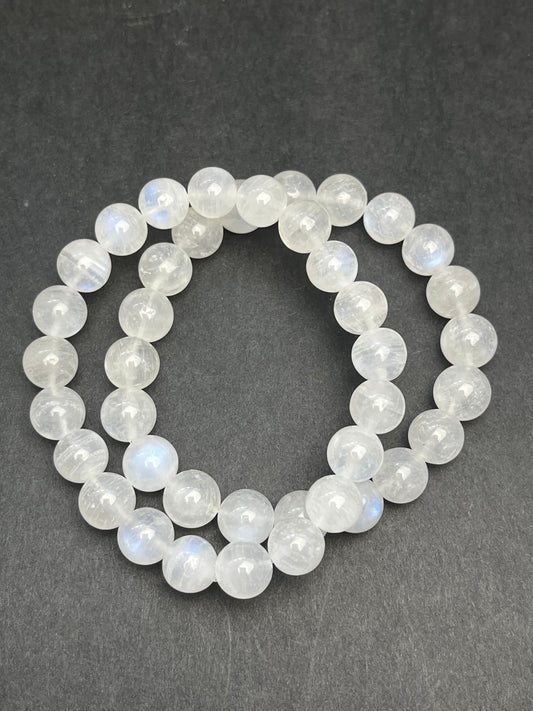 Månestein armbånd 9-10mm+