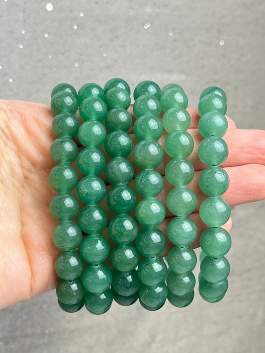 Grønn Aventurin armbånd 10mm+