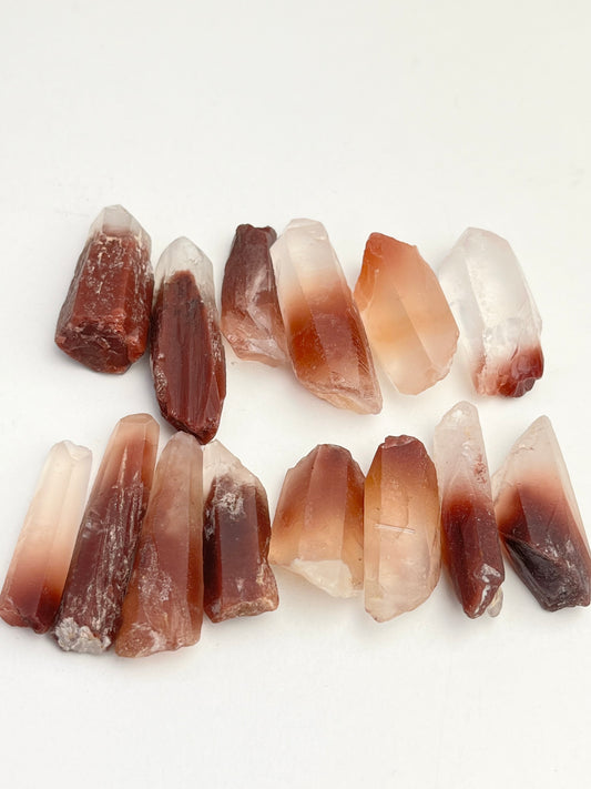 Kvarts spiss med hematitt