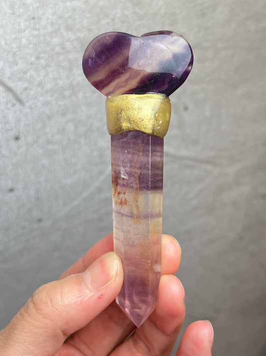 Krystall tryllestav, Fluoritt