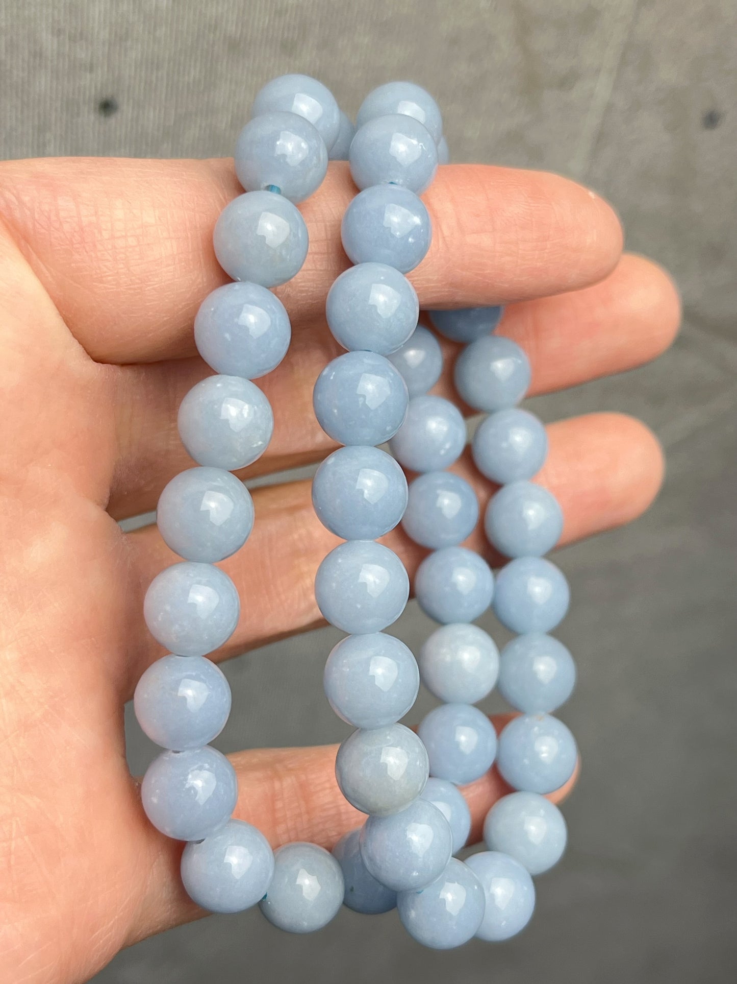 Angelitt armbånd 8mm+