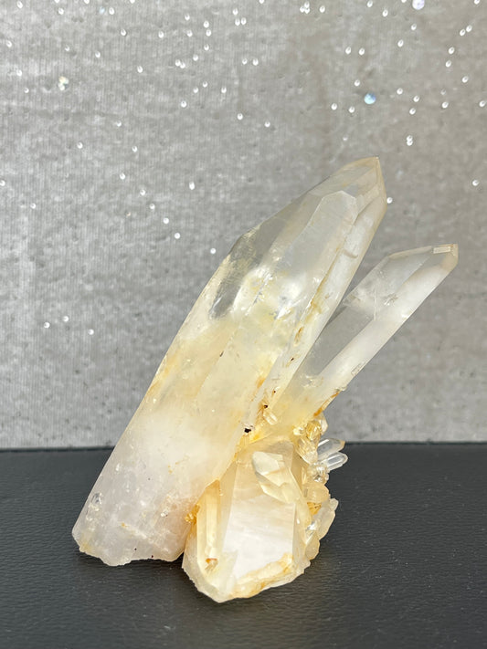 Kvarts gruppe med jernoksid