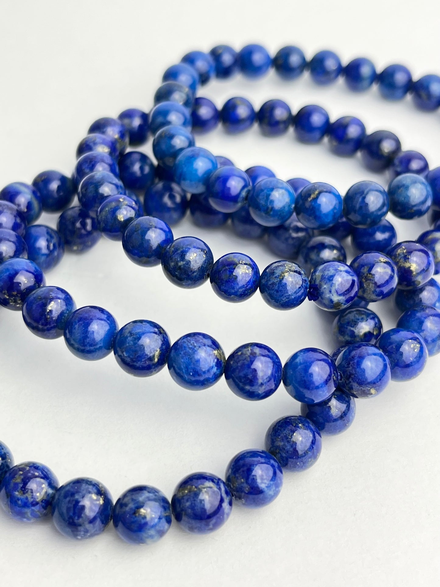 Lapis lazuli armbånd 7mm+