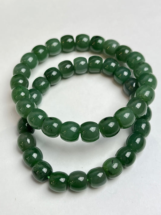 Jade, Nefritt armbånd 9mm+