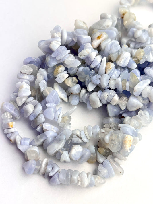 Blonde Agat chips armbånd 7mm+