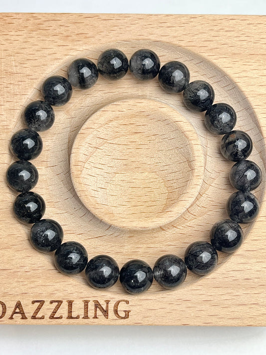 Turmalinkvarts armbånd 9mm+