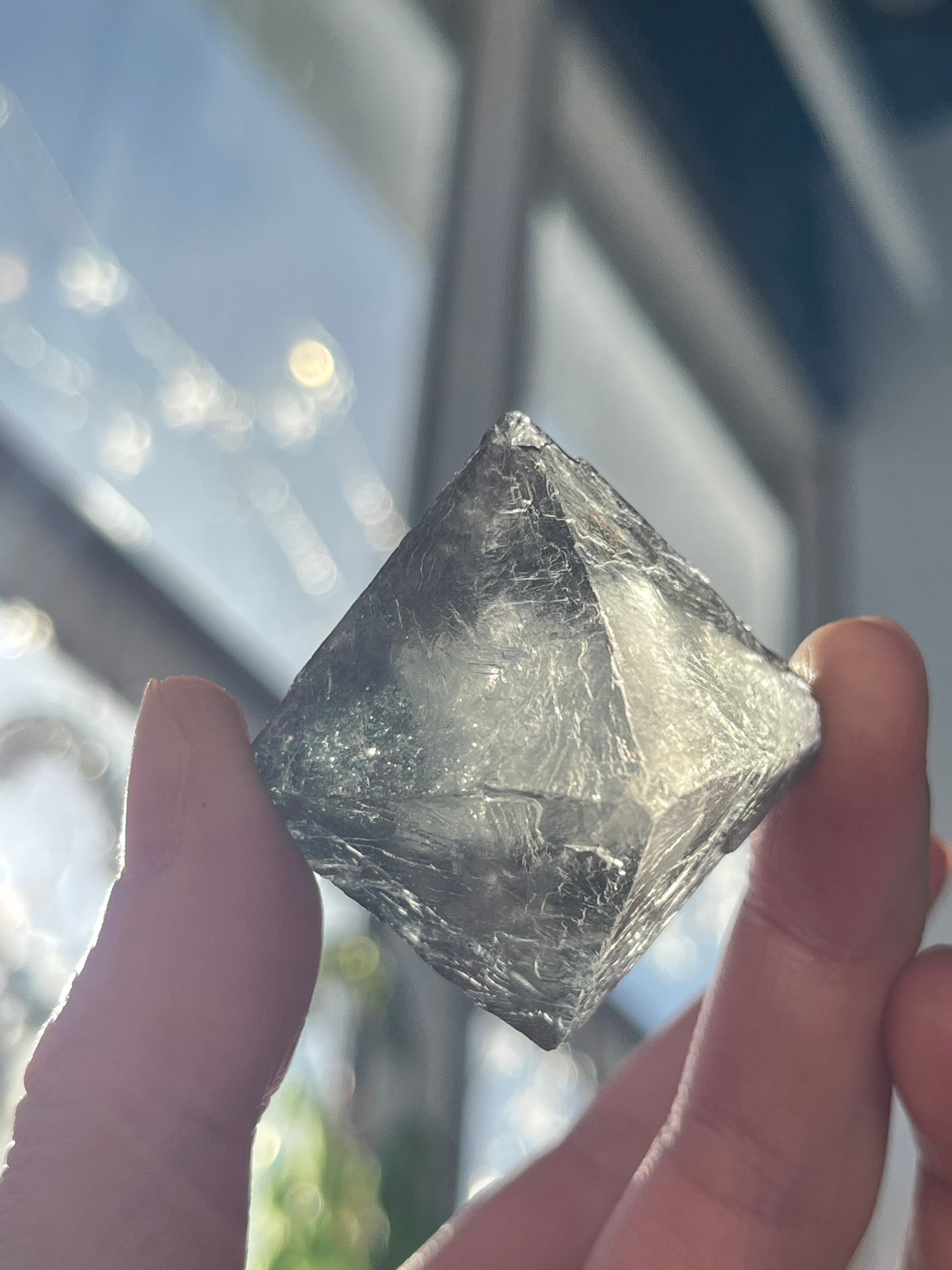 Fluoritt Oktaeder XL