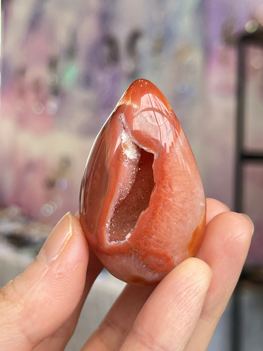 Druzy Karneol Egg