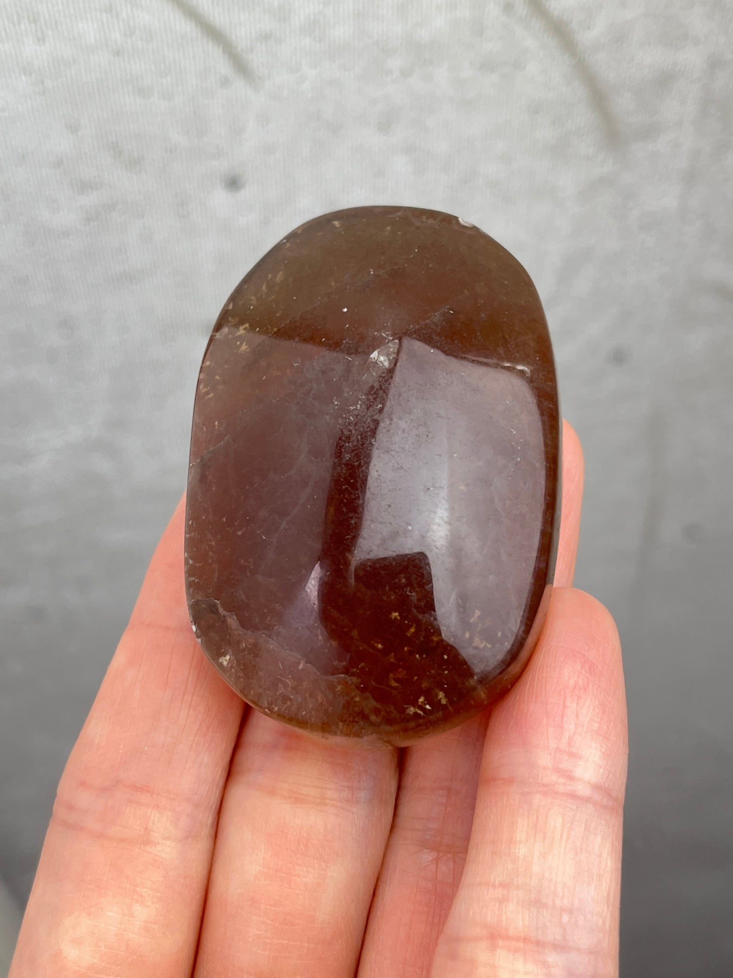 Brun Fluoritt Håndstein 5+cm