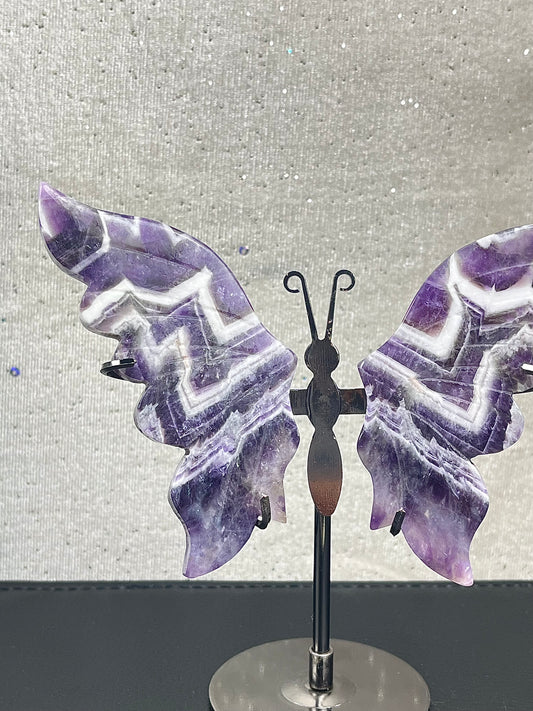 Bånd Ametyst Vinger (med stand)