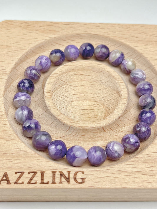 Charoitt armbånd 8mm+