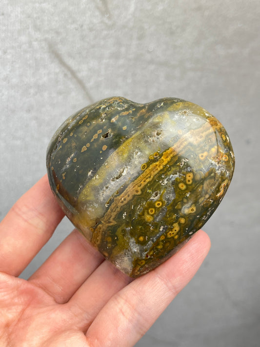 Jaspis Hjerte(Ocean Jaspis)