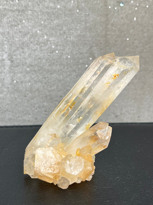 Kvarts gruppe med jernoksid